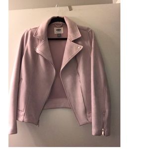 Faux Suede Moto Jacket